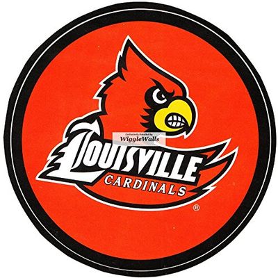 5 Inch Cardinal Bird Logo University Louisville Cardinals UL UofL Removable Wall Decal Sticker Art NCAA Home Room Decor 5 by 5 Inches