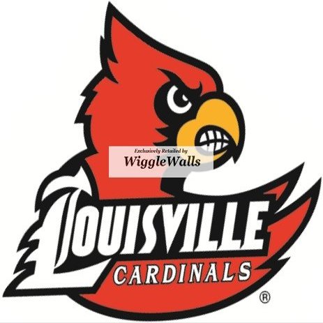 3 Inch Cardinal Bird University Louisville Cardinals Logo UL UofL Removable Wall Decal Sticker Art NCAA Home Room Decor 3 by 3 Inches