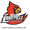 3 Inch Cardinal Bird University Louisville Cardinals Logo UL UofL Removable Wall Decal Sticker Art NCAA Home Room Decor 3 by 3 Inches view 2