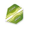 Unicorn Core Dart Flights | Hexagons Green Design | Standard Plus Shape| Durable 75 Micron Polyester PET view 1