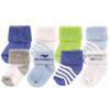 Luvable Friends Unisex Baby Newborn and Baby Terry Socks, Blue Mommy, 6-12 Months view 1