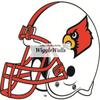 5 Inch Cardinal Football University Louisville Cardinals Logo UL UofL Removable Wall Decal Sticker Art NCAA Home Room Decor 5 by 4 Inches view 1