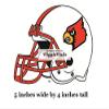 5 Inch Cardinal Football University Louisville Cardinals Logo UL UofL Removable Wall Decal Sticker Art NCAA Home Room Decor 5 by 4 Inches view 2