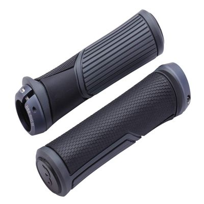 BBB Cycling BHG-96 Cobra Handlebar Grips for Mountain and Road Bikes (Black/Dark Gray)