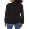 Fifth Sun Women's Sassy Text Long Sleeve Cowl Neck Tees, Black//Tacos After, x-Small view 2