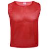 Athllete Boys Scrimmage Practice Vest - Numbered Red Pinnies, Set of 12, Medium view 2