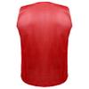 Athllete Boys Scrimmage Practice Vest - Numbered Red Pinnies, Set of 12, Medium view 3