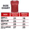 Athllete Boys Scrimmage Practice Vest - Numbered Red Pinnies, Set of 12, Medium view 4