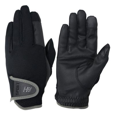 Hy5 Adults Sport Dynamic Lightweight Riding Gloves (S) (Black/Charcoal Gray)