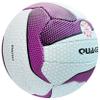 Sure Shot Unisex Quake Netball in White and Purple Size 4, White/Purple, 4 UK view 2