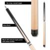 Elite ELBJPBK Break/Jump Pool Cue - Natural Maple with Black Points and Cream Overlay - 18oz view 3