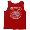0081. Hecho En Mexico Mexican Flag Coat of Arms Escudo Mexicano 5 Mayo Men's Tank Top (Red, Medium) view 3
