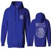 0081. Hecho En Mexico Mexican Flag Coat of Arms Escudo Mexicano 5 Mayo Sweatshirt Pullover Hoodie (Royal, Medium) view 1