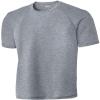 DRIEQUIP PosiCharge Tri-Blend Wicking Raglan Tee-XS-TrueNavyHeather view 1