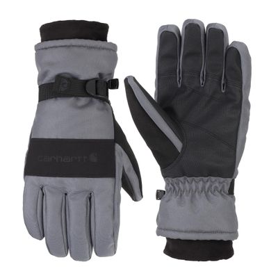 Carhartt Men's Waterproof Insulated Knit Cuff Glove, Dark Grey Black, XX-Large