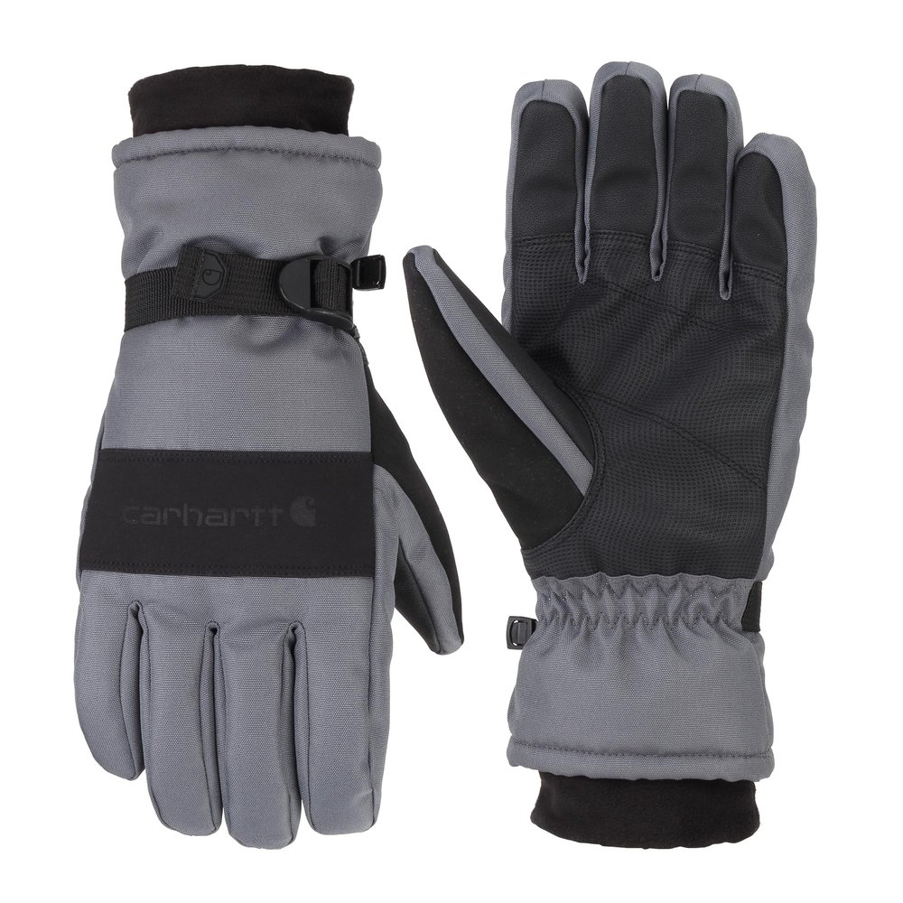 Carhartt Men's Waterproof Insulated Knit Cuff Glove, Dark Grey Black, XX-Large