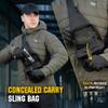 M-Tac Sling Bag for Men & Women - EDC Shoulder Pack - Crossbody Tactical Chest Bag - Everyday Tactical Gear (Black Loop Panel) view 2
