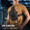 M-Tac Sling Bag for Men & Women - EDC Shoulder Pack - Crossbody Tactical Chest Bag - Everyday Tactical Gear (Black Loop Panel) view 3