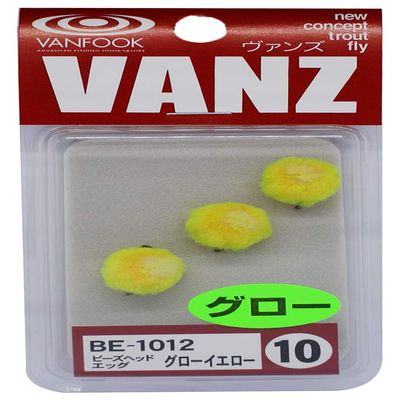Vanfook 34790 Beads Head Egg BE-1012 Glow spot on Yellow