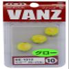 Vanfook 34790 Beads Head Egg BE-1012 Glow spot on Yellow view 1
