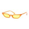 ADE WU Retro Cat eye Sunglasses for Women Cute Small Narrow Skinny Sexy 50s 60s Stylish Cateye Sun Glasses, Orange/Yellow view 1