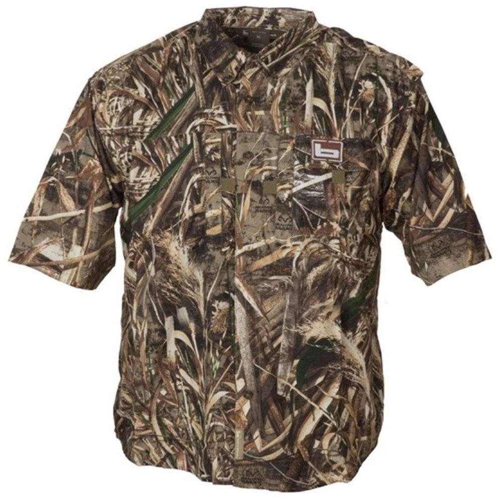 Banded Lightweight Hunting Short Sleeve Shirt Moisture-Wicking, Quick-Dry, Breathable Outdoor Apparel (US, Alpha, Medium, Regular, Regular, Max)