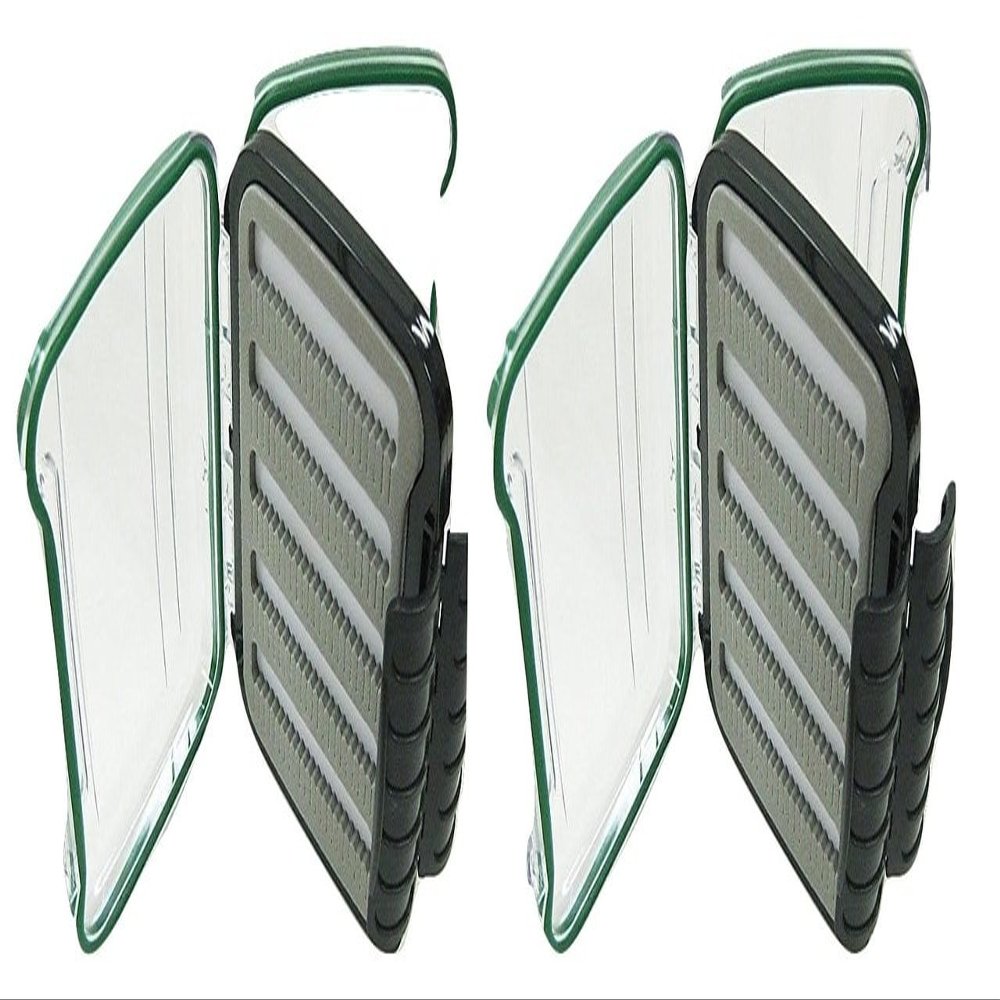 KUFA Sportswaterproof Fly Fishing Box 2 Pack Combo (5"X4"X1-5/8) Sportswaterproof Fly Fishing Box 2 Pack Combo F228x2 (5"X4"X1-5/8)