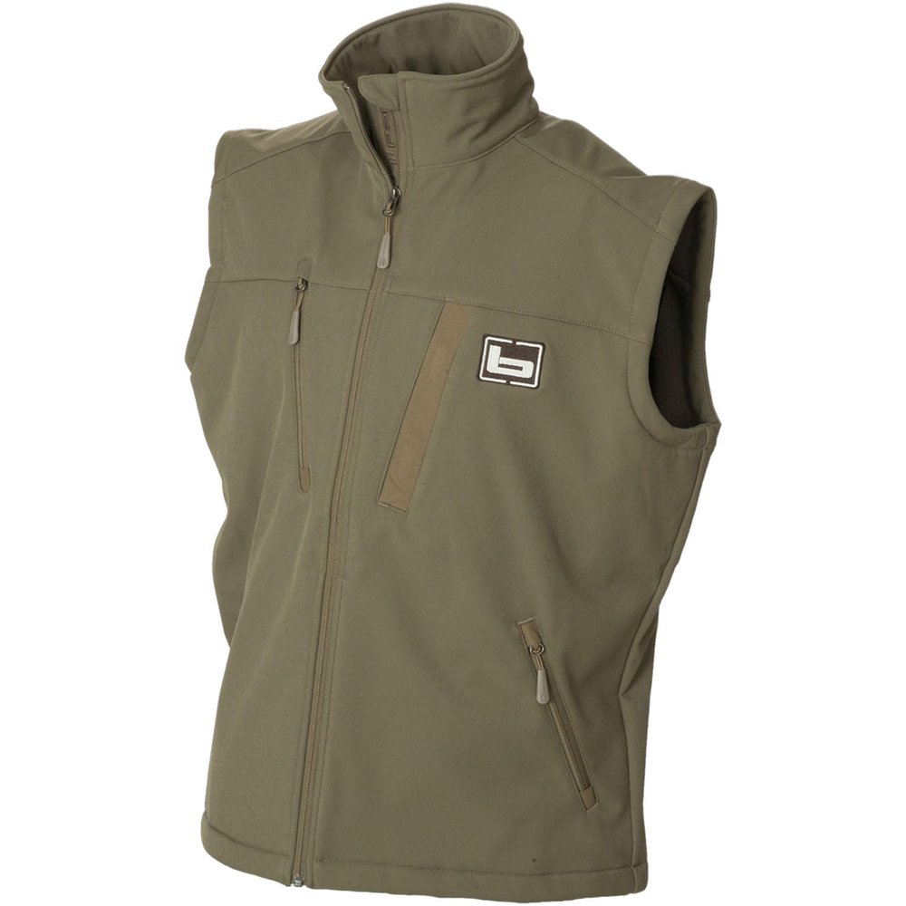 Banded Men's Utility 2.0 Vest | Warm Wind-Blocking Water-Resistant Hunting Softshell with TEC Fleece Lining & Storage Pockets, Spanish Moss, XX-Large