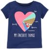 Carter's Girls' 2T-8 Short Sleeve My Favorite Things Tee 2T view 1
