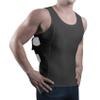 ConcealmentClothes Mens Compression Undercover- Concealed Carry Holster Tank Top Shirt - Black - XX-Large