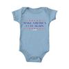 Tcombo Make America Cute Again - MAGA Trump Bodysuit (Light Blue, 6 Months) view 1