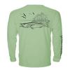 Denali Performance Fishing Mens Teaser UPF 50+ ProtectUV Mega Solar Snook (Green Tea, Medium) view 1