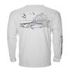 Denali Performance Fishing Mens Teaser UPF 50+ ProtectUV Mega Solar Snook (White, XXX-Large) view 1