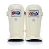 Fairtex SP3 Muay Thai Shin Guards for Men, Women, Kids | MMA Training, Kickboxing | Premium, Lightweight & Durable |Avoid shin splints During Training, Sparring - Extra Large, White view 1