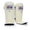 Fairtex SP3 Muay Thai Shin Guards for Men, Women, Kids | MMA Training, Kickboxing | Premium, Lightweight & Durable |Avoid shin splints During Training, Sparring - Extra Large, White view 4
