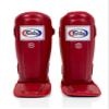Fairtex SP3 Muay Thai Shin Guards for Men, Women, Kids | MMA Training, Kickboxing | Premium, Lightweight & Durable |Avoid shin splints During Training, Sparring - Large, Red view 1
