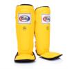 Fairtex SP3 Muay Thai Shin Guards for Men, Women, Kids | MMA Training, Kickboxing | Premium, Lightweight & Durable |Avoid shin splints During Training, Sparring - Small, Yellow view 4