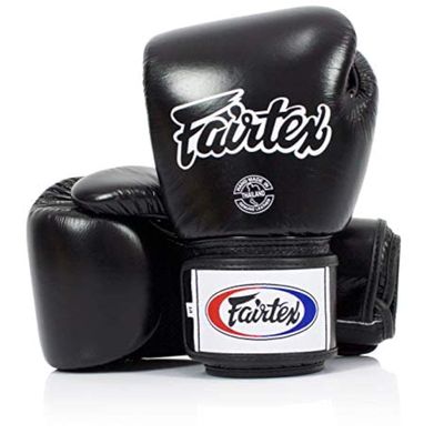 Fairtex BGV1BR Muay Thai Boxing Breathable Gloves for Men, Women, Kids | MMA Gloves, Kickboxing, Gym, Workout | Premium Quality, Light Weight & Shock Absorbent 8 oz Boxing Gloves-Black