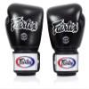 Fairtex BGV1BR Muay Thai Boxing Breathable Gloves for Men, Women, Kids | MMA Gloves, Kickboxing, Gym, Workout | Premium Quality, Light Weight & Shock Absorbent 8 oz Boxing Gloves-Black view 4