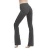Cotton Spandex Low Rise Bootcut Flare Yoga Pants Legging(Regular Size/Plus Size) S-5XL (32"/34"/36" Inseam) Charcoal view 4