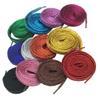 Goodlace Flat Metallic Glitter Shoelaces Bling Shoe Laces for Sneaker 55Inch Milk White view 2