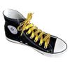 Goodlace Flat Metallic Glitter Shoelaces Bling Shoe Laces for Sneaker 55Inch Milk White view 4