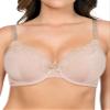 PARFAIT Tess Women's Wired Cotton-Like Lace Accent Everyday T-Shirt Bra Style P50212-Bare-32DD view 2