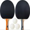 Sunflex Pong Table Tennis Set - Includes Two Table Tennis Rackets and Three 40+ Plastic Balls - Complete Ping Pong Set - for Learning Advanced Table Tennis - 2 Player Set view 1