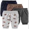 Simple Joys by Carter's Baby Boy's 4-Pack Fleece Pant Pants, grey/navy/brown/bear print, 6-9 Months view 1