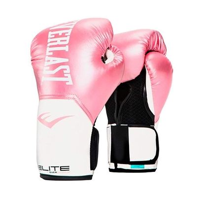 Everlast Elite Pro Style Training Gloves, Pink/White, 12 oz