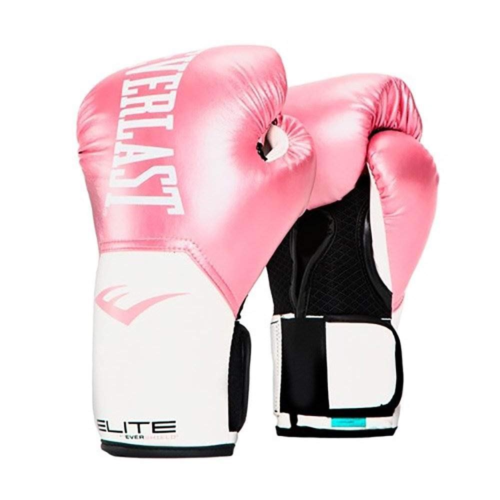 Everlast Elite Pro Style Training Gloves, Pink/White, 12 oz