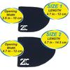 21C 1.5mm Neoprene Toe Warmers (Wear Inside Shoes) - 2 Pairs - 4 Foot Warmer Booties for Cycling, Hiking, Camping, Skiing, Outdoor Sports - Thermal Toe Socks - Size 1 view 3