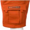 Guytalk Men's Solid Fleece Cargo Sweat Shorts Small Orange view 3