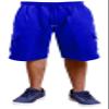 Guytalk Men's Solid Fleece Cargo Sweat Shorts 4XL RoyalBlue view 2